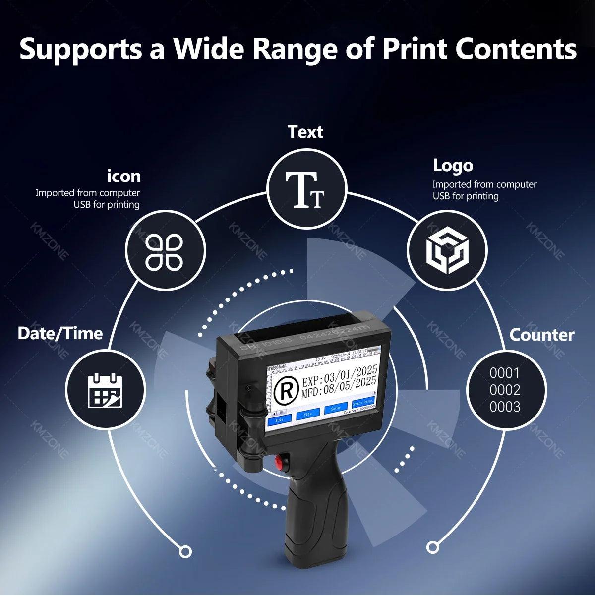 Portable Handheld Inkjet Printer TIJ coding machine with touch screen by UpTrend Deals on Tampa Home & Garden Store