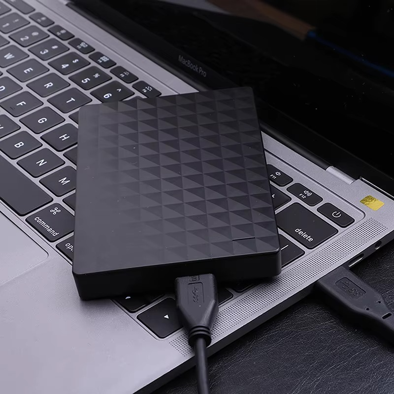 64GB Portable External Hard Drive Moktan Sabai black diamond-textured surface USB drive on Tampa Home & Garden Store
