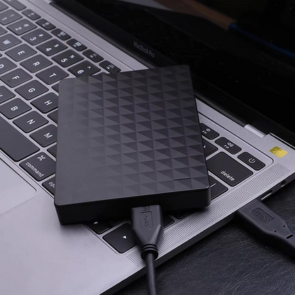 64GB Portable External Hard Drive Moktan Sabai black diamond-textured surface USB drive on Tampa Home & Garden Store