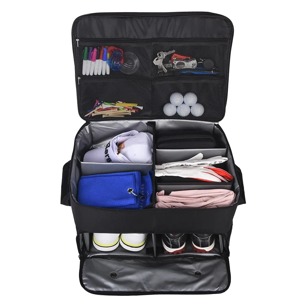 Golf Trunk Organizer by EstaliosFit, waterproof car storage with mesh pockets on Tampa Home & Garden Store