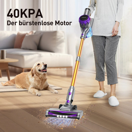 Cordless Vacuum Cleaner 30KPa Powerful Suction 55 Min Runtime Pet Hair - Tampa Home & Garden Store