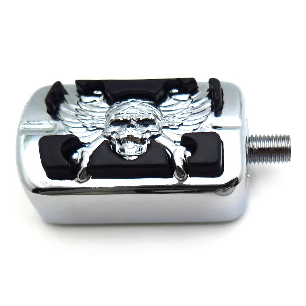 Chrome skull shifter foot peg for Harley motorcycles by BikerZoneZ on Tampa Home & Garden Store