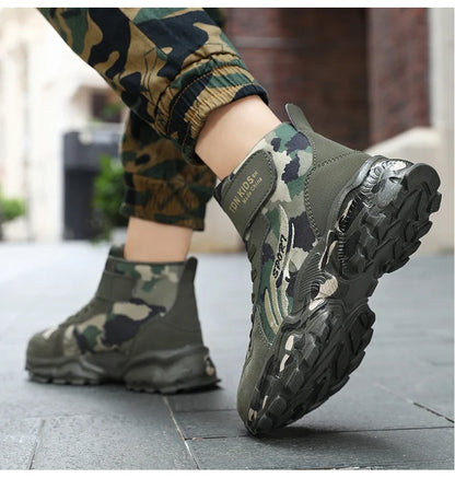 Pair of kids winter snow boots in camouflage with anti-slip outsole, UpTrend Deals on Tampa Home & Garden Store