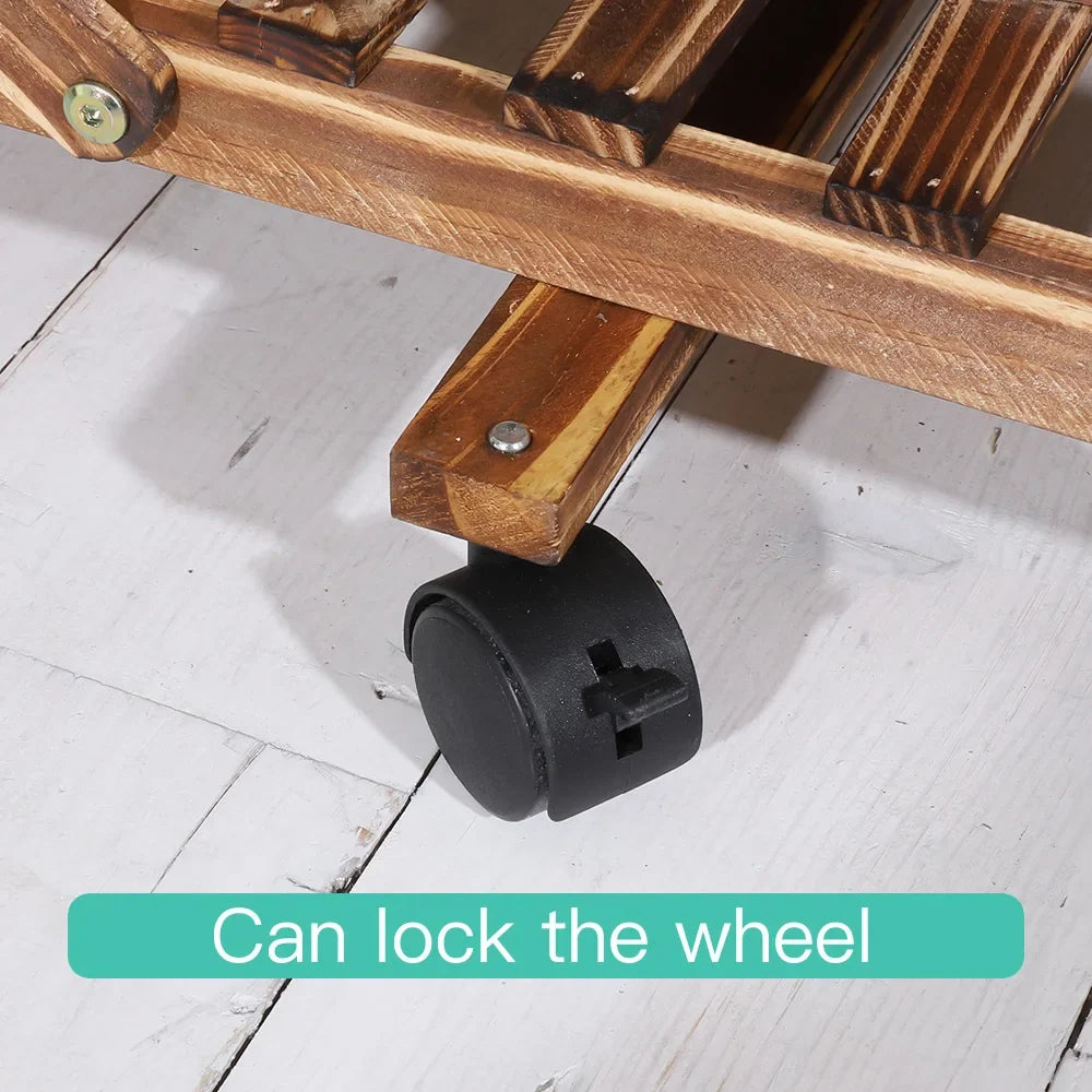 6 Tier Wood Plant Stand and Storage Rack