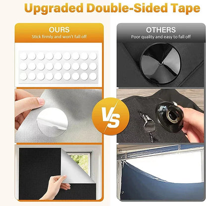 Blackout window tint film by UpTrend Deals, privacy darkening film with double-sided tape on Tampa Home & Garden Store
