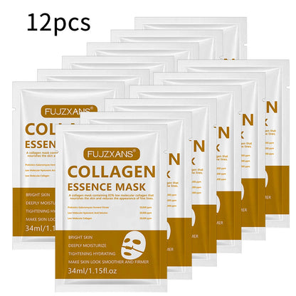 Silcy Skin collagen essence mask 12-pack white/gold sachets for bright skin on Tampa Home & Garden Store