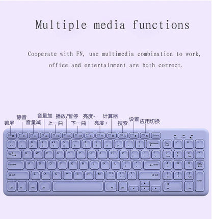 Purple wireless keyboard and mouse set by FLIPSTYLEZLLC, ultra-thin ergonomic PC gamer kit on Tampa Home & Garden Store