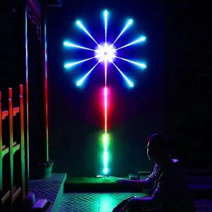 RGB Fireworks LED Strip Light Music Sync Sound Control Dream Meteor Decor Kit