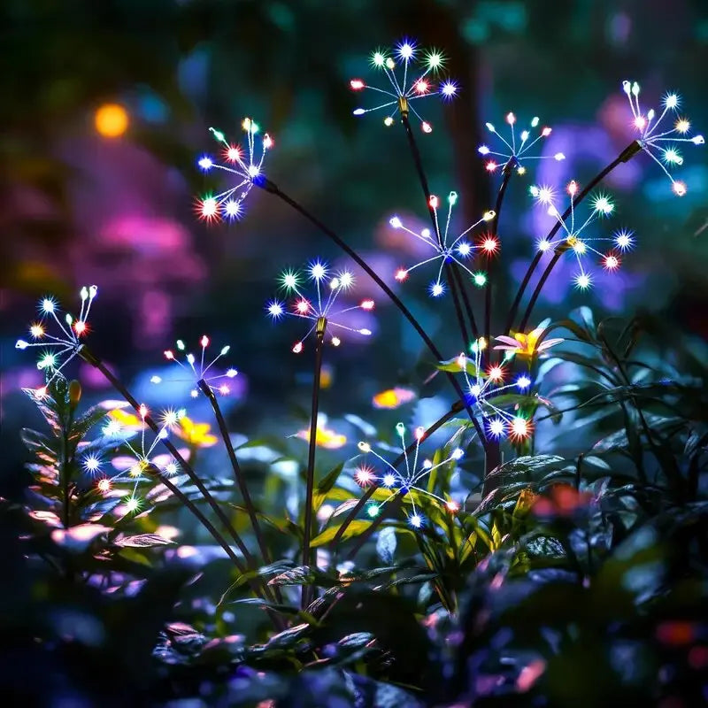 Perfecsy 1PC Solar LED Firework Garden Light with colorful bursts, outdoor waterproof lawn lamp on Tampa Home & Garden Store
