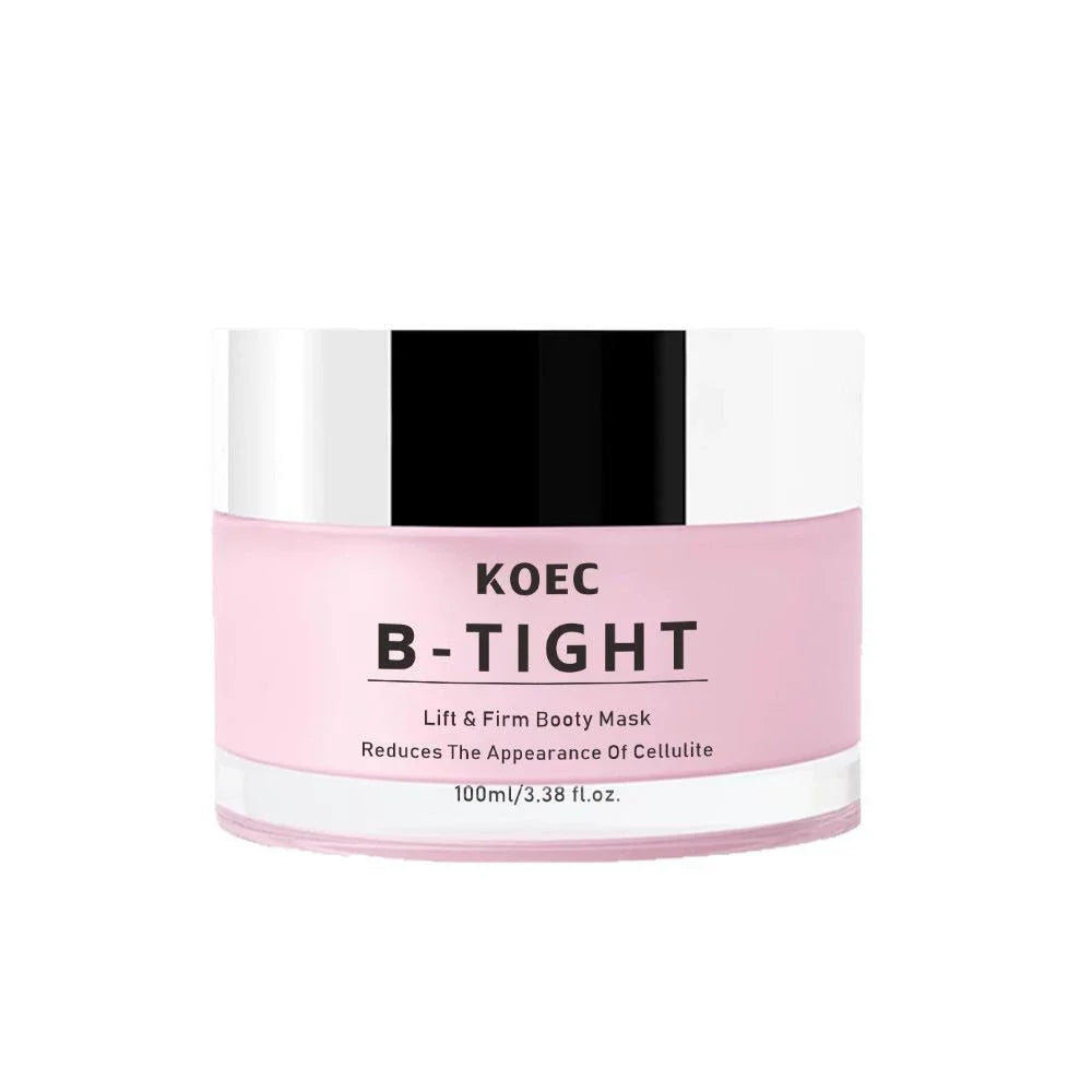 KOEC B-TIGHT lifting firming booty mask jar pink with black lid 100 ml on Tampa Home & Garden Store
