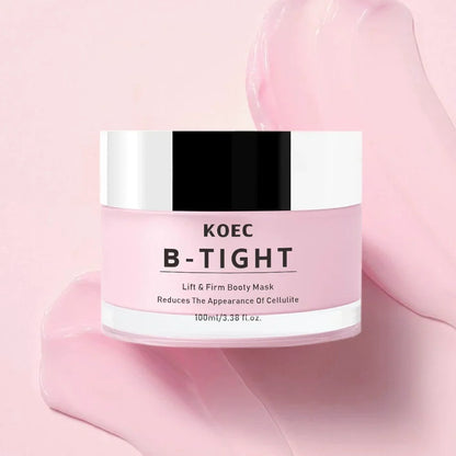 KOEC B-TIGHT lifting firming booty mask body cream in pink jar 100ml Silcy Skin on Tampa Home & Garden Store