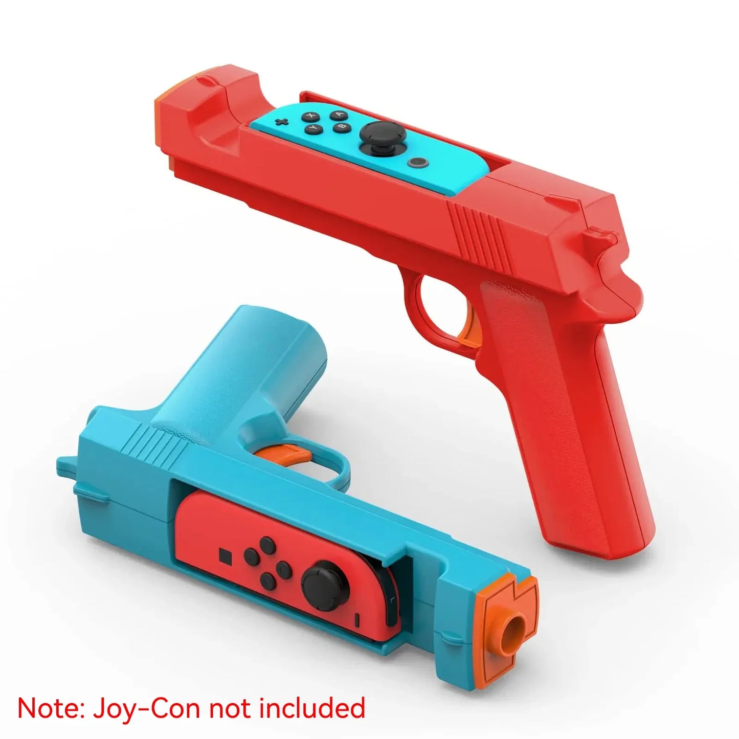 Nintendo Switch shooter gun controller set in red and teal with left/right grip handles on Tampa Home & Garden Store