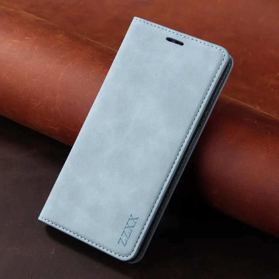 Leather Wallet Flip Case With Inbuilt Stand