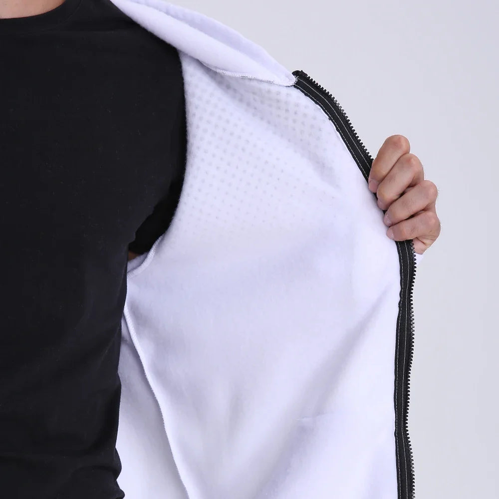 Men's Zip Up Hoodie white interior with polka dot pocket UpTrend Deals on Tampa Home & Garden Store