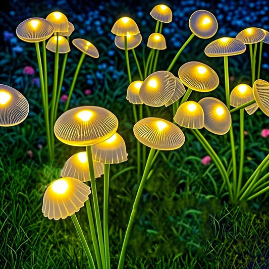 Solar Jellyfish Lights Outdoor LED Mushroom Garden Lights Waterproof Lawn Decor - Tampa Home & Garden Store