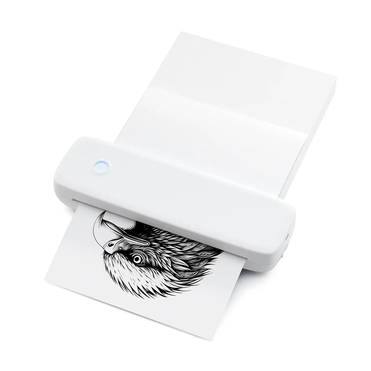 Portable USB label printer UpTrend Deals, white compact wireless device printing eagle label on Tampa Home & Garden Store