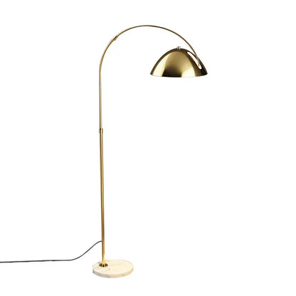 Led Floor Lamp Gold and Black Metal Modern