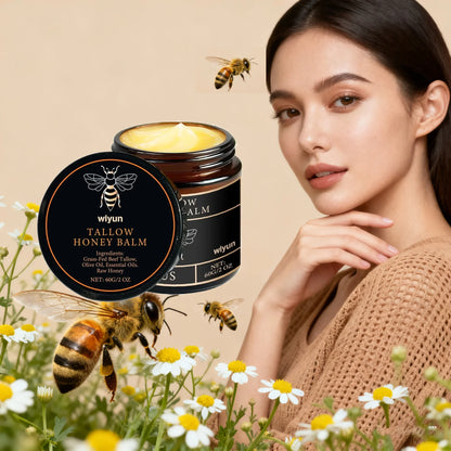 Tallow Honey Balm by Silcy Skin; hydrating face and body balm in a 60g tin on Tampa Home & Garden Store