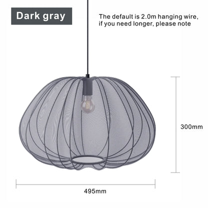DecorBites LED Art Chandelier pendant light with dark gray wire-mesh shade on Tampa Home & Garden Store