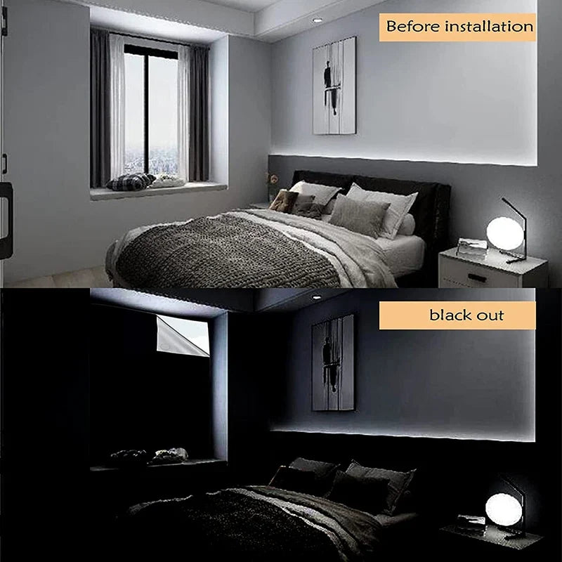 Blackout Window Tint Film by UpTrend Deals for home and car; privacy darkening, dual-view on Tampa Home & Garden Store