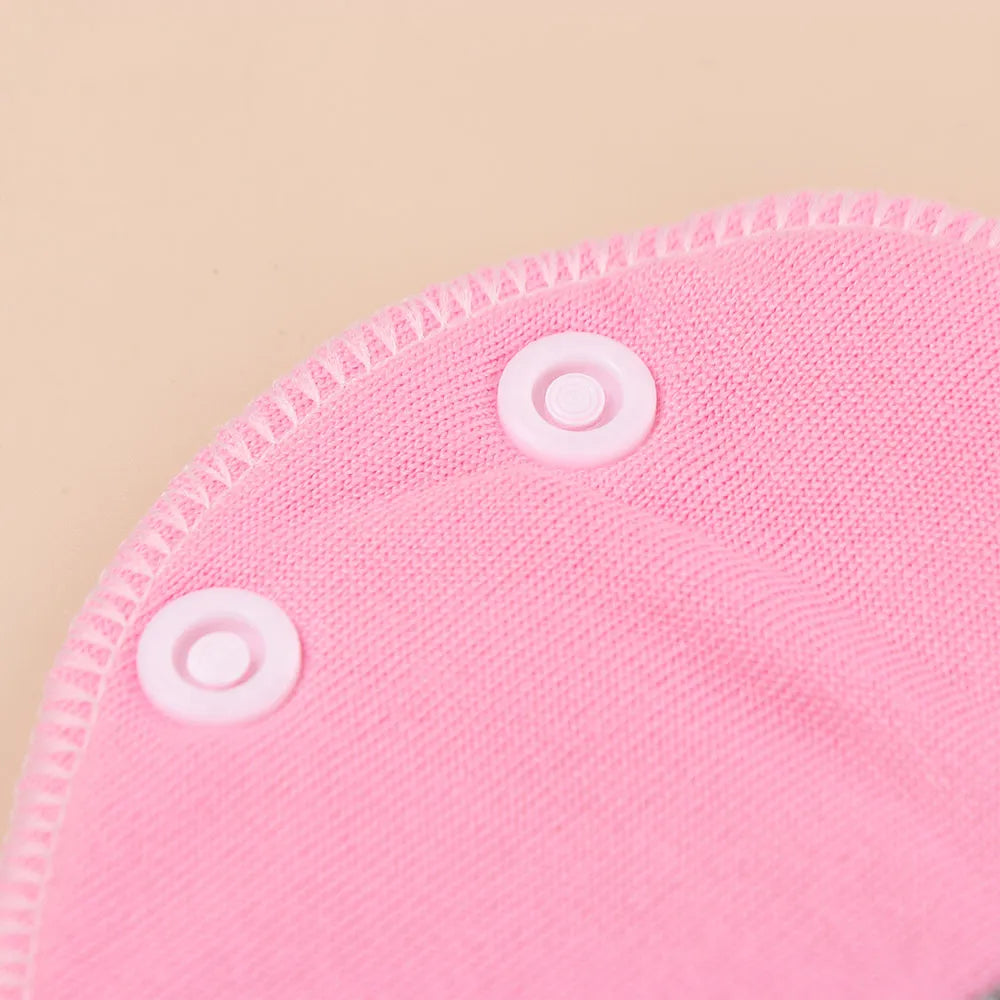 6Pcs menstrual cloth pads pink fabric with white snaps Silcy Skin 23cm on Tampa Home & Garden Store