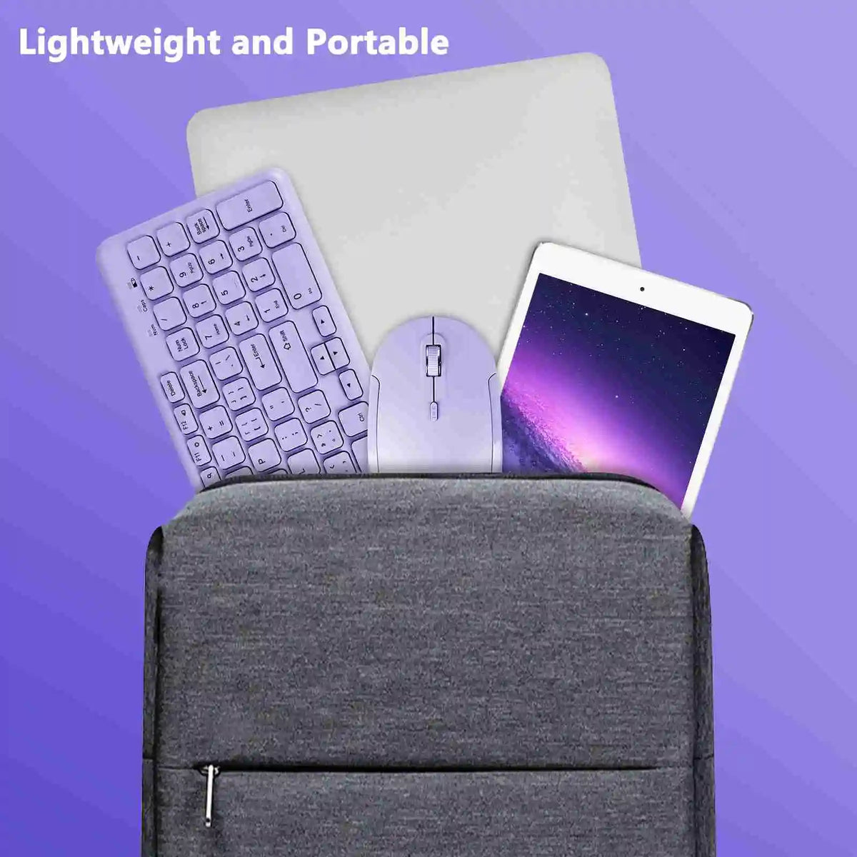 2-piece purple wireless keyboard and mouse set with slim modern design from FLIPSTYLEZLLC on Tampa Home & Garden Store
