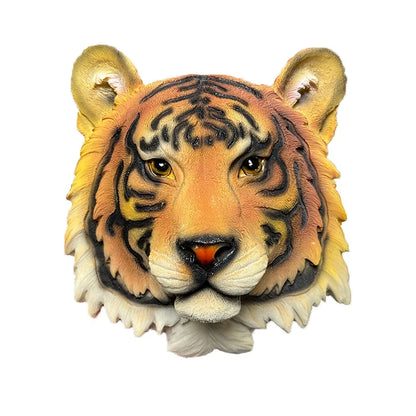 Tiger head wall decor by Perfecsy in orange with black stripes on Tampa Home & Garden Store
