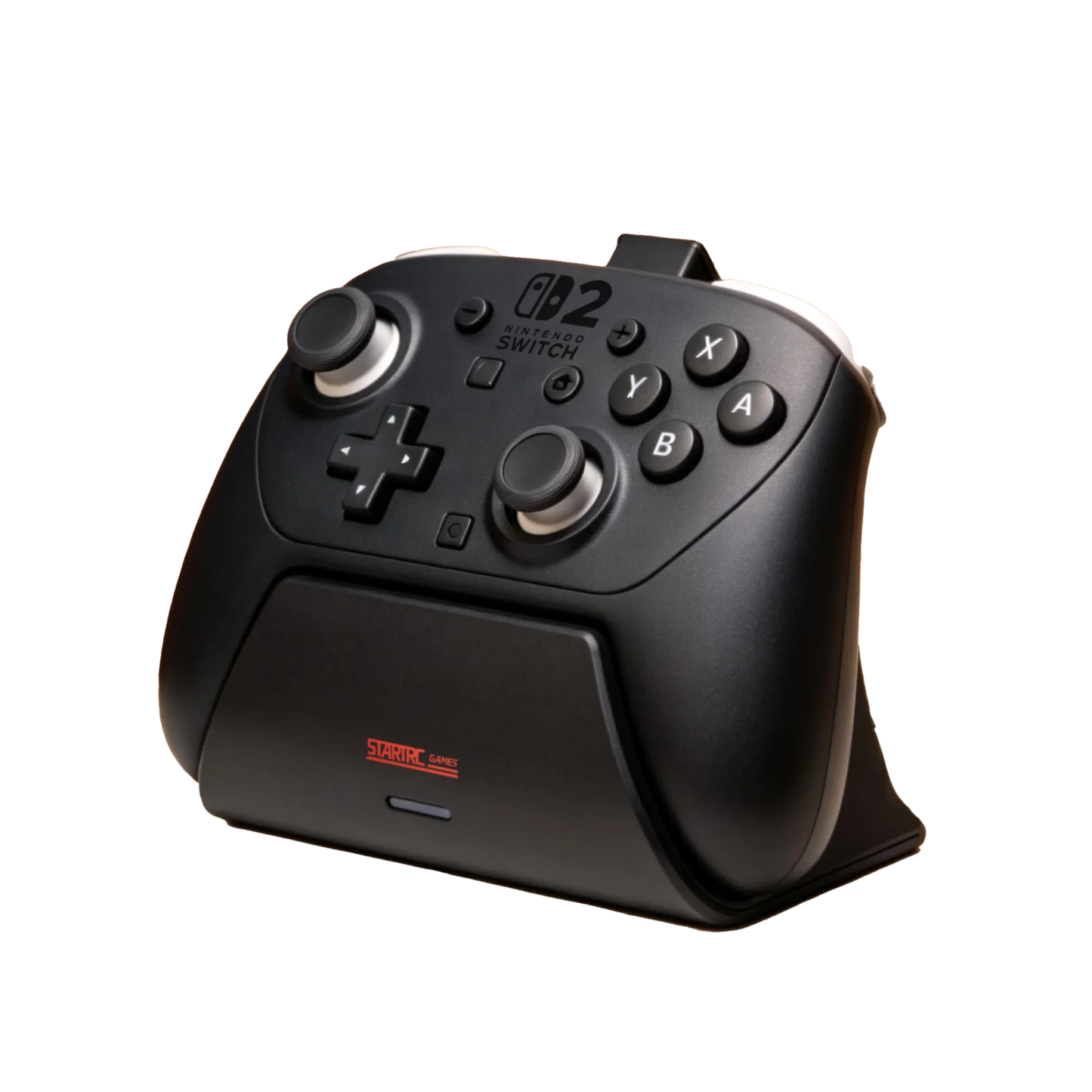 Black charging dock for Nintendo Switch Pro controller with LED indicator by Startic Games on Tampa Home & Garden Store