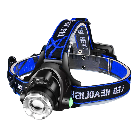 Powerful LED Headlamp Zoomable Rechargeable Waterproof for Camping Fishing - Tampa Home & Garden Store