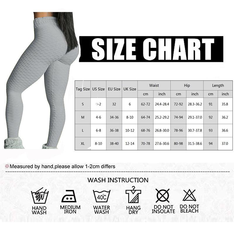 Stevvex Soft Push Up Leggings Women, high-waisted tummy control, light gray textured fabric on Tampa Home & Garden Store