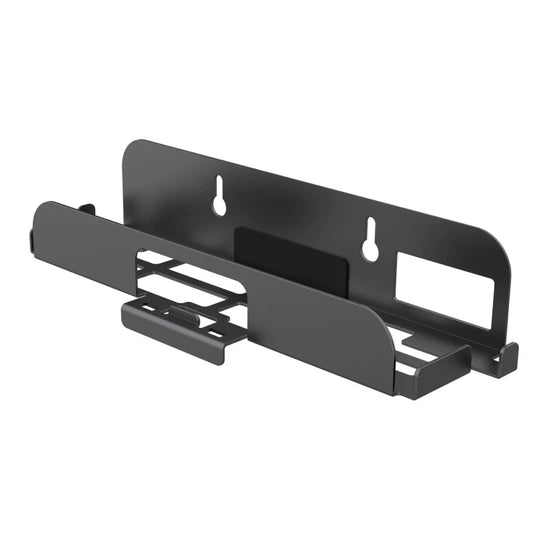 Gray metal wall-mount host stand for Switch 2 with sliding tray and hanging brackets on Tampa Home & Garden Store