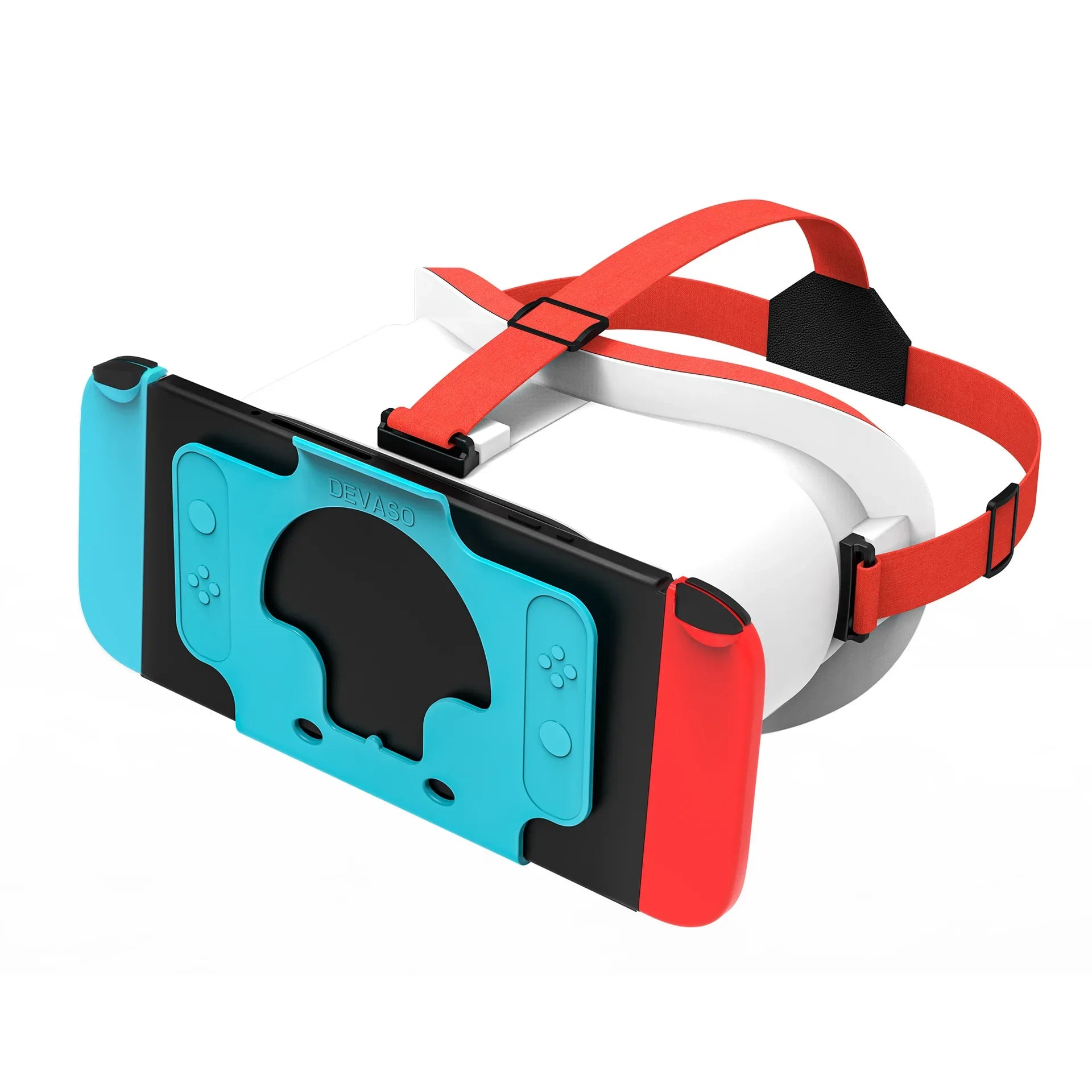 DEVASO Nintendo Switch LABO VR headset with blue Joy-Con panels and red head strap on Tampa Home & Garden Store