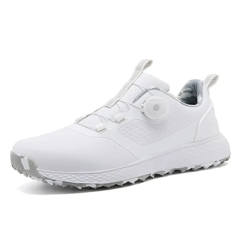 Golf sneakers white waterproof breathable shoes with BOA dial closure, chunky outsole on Tampa Home & Garden Store