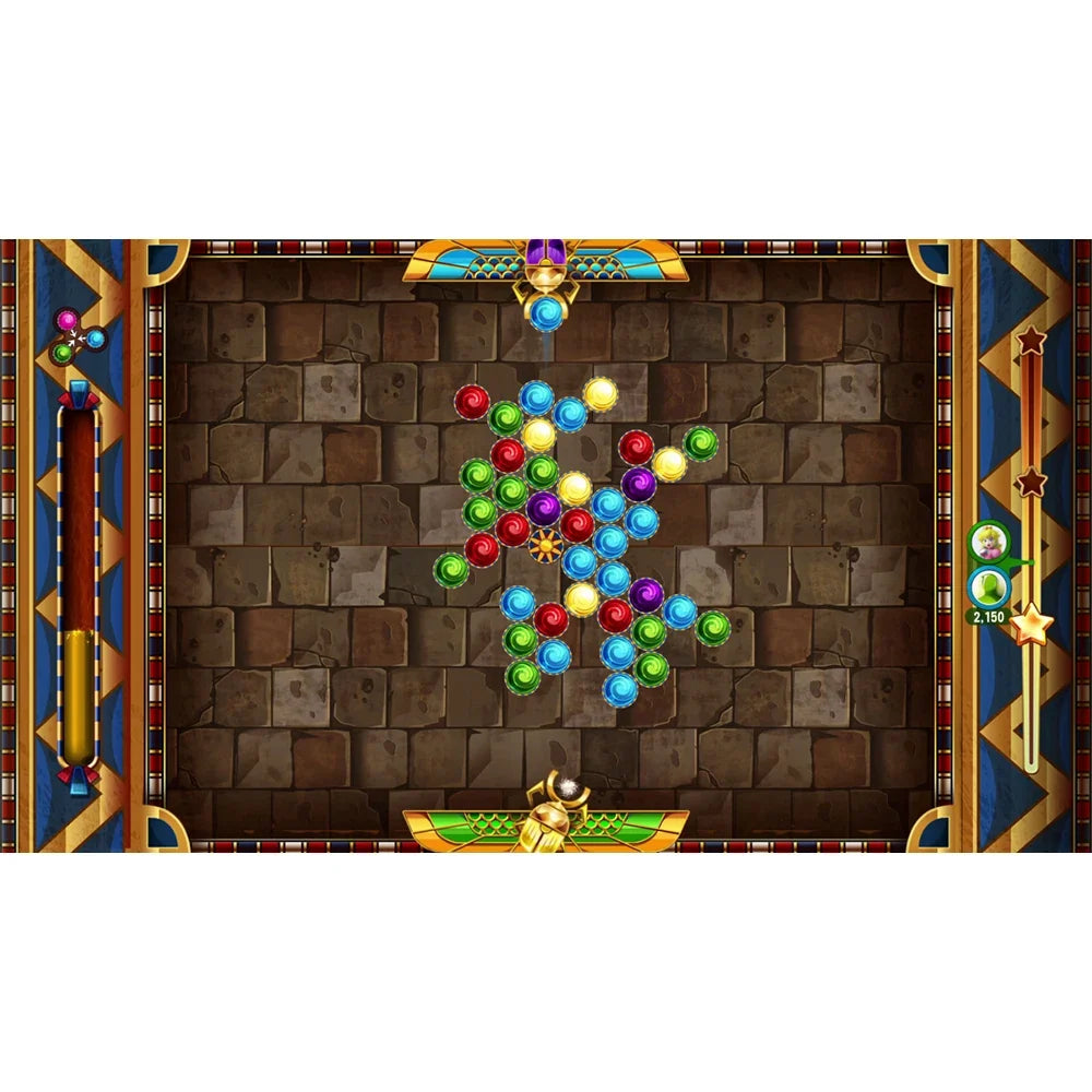 60-In-1 Nintendo Switch game collection puzzle with colorful orbs on stone frame on Tampa Home & Garden Store