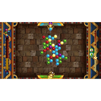 60-In-1 Nintendo Switch game collection puzzle with colorful orbs on stone frame on Tampa Home & Garden Store