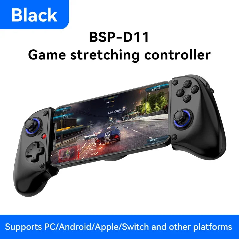 BSP-D11 stretchable game controller black with dual grips and phone clamp FLIPSTYLEZLLC on Tampa Home & Garden Store
