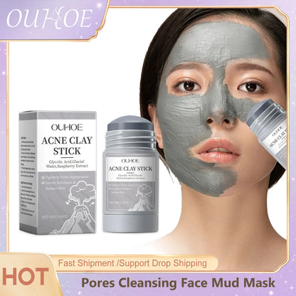 Silcy Skin Acne Clay Stick duo with gray mud mask for pore cleansing and oil control on Tampa Home & Garden Store