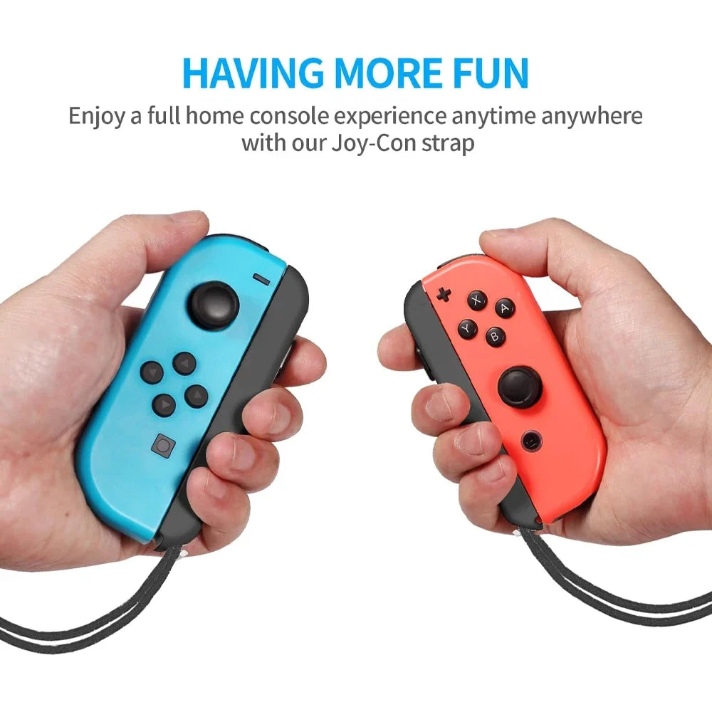 GAMINJA 2Pcs Switch Joy-Con wrist straps in blue and red with aluminum alloy on Tampa Home & Garden Store