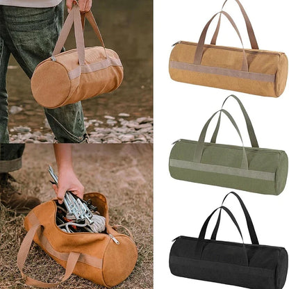 Spacious Cylinder Bag For Tent Stakes and Nails