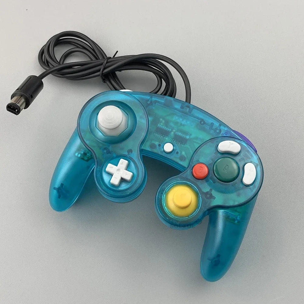 New wired GameCube controller blue D-pad yellow C-stick FLIPSTYLEZLLC on Tampa Home & Garden Store
