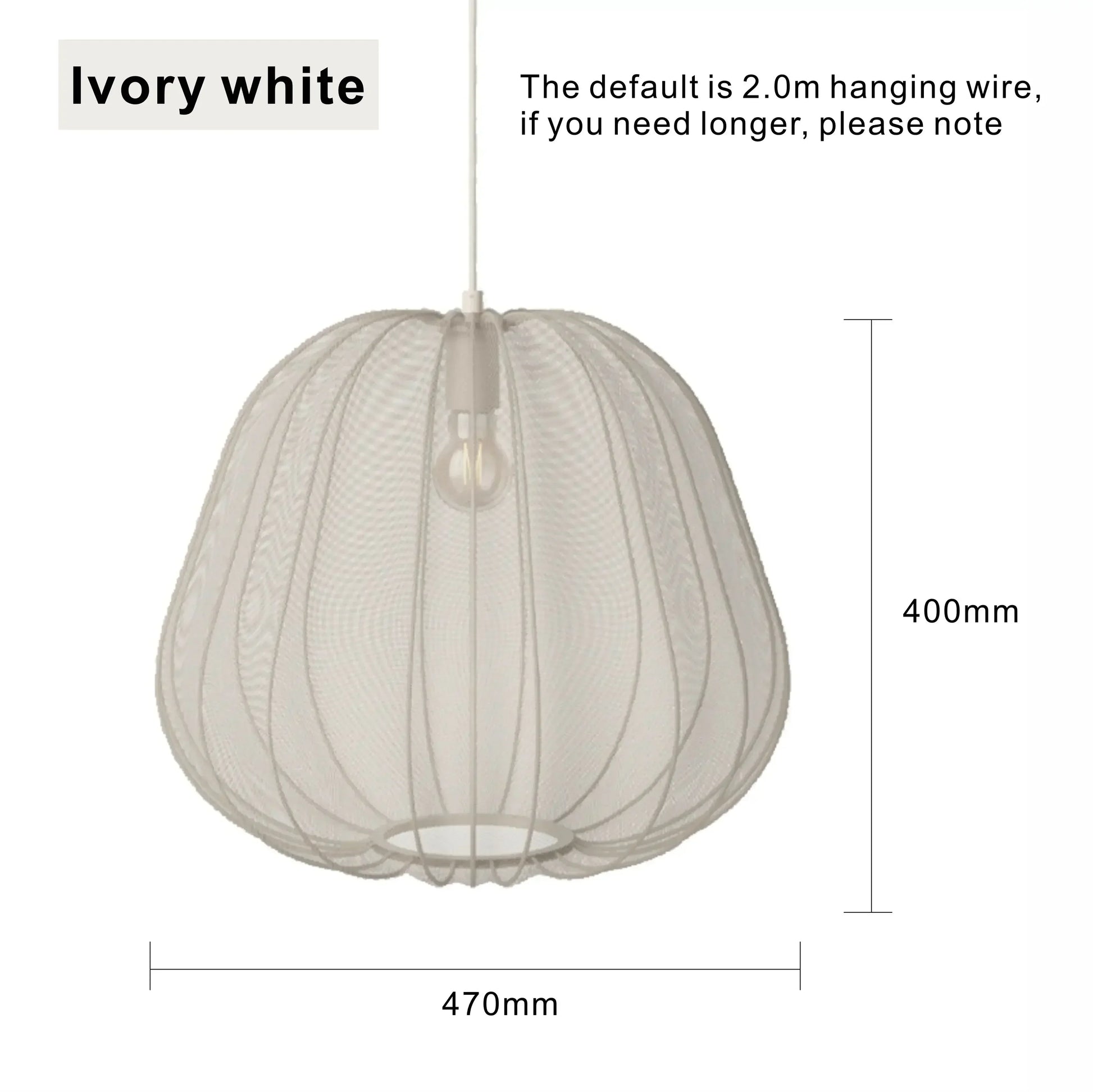 DecorBites LED Art Chandelier ivory white ribbed glass pendant light for home dining on Tampa Home & Garden Store
