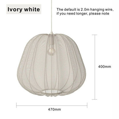 DecorBites LED Art Chandelier ivory white ribbed glass pendant light for home dining on Tampa Home & Garden Store
