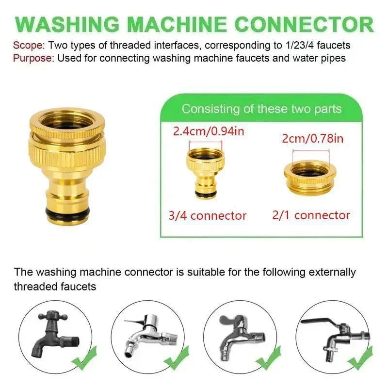 Portable Water Hose Nozzle with Foam Lance