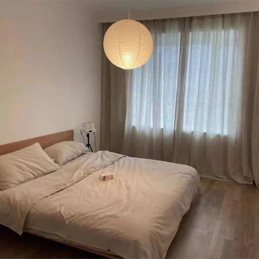 Japanese Noguchi Paper Lantern Pendant Light Sphere Ceiling Lamp for Home Décor - Tampa Home & Garden Store