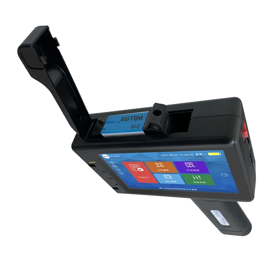 Portable handheld inkjet printer 25.4mm TIJ with touchscreen, black UpTrend Deals on Tampa Home & Garden Store