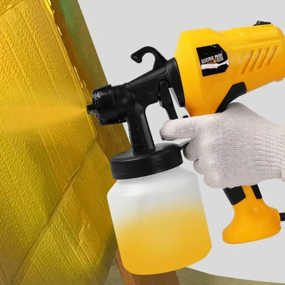 Portable electric paint sprayer handheld spray gun yellow body white cup UpTrend Deals on Tampa Home & Garden Store