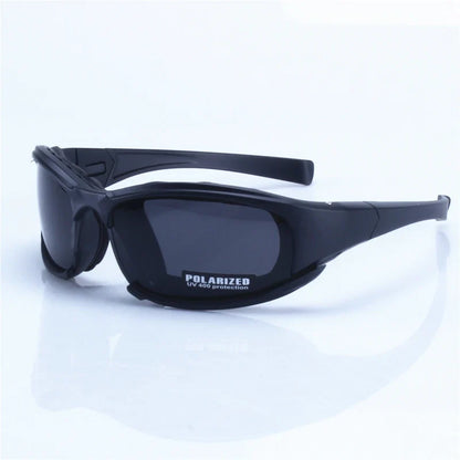 X7 Military Polarized Sunglasses black wraparound frame with polarized lenses by BikerZoneZ on Tampa Home & Garden Store