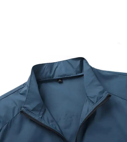 Men's Sunscreen Jacket blue breathable waterproof zip-up sports jacket UpTrend Deals on Tampa Home & Garden Store