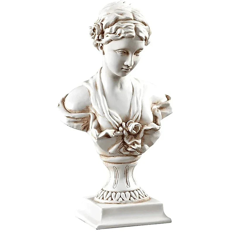 Goddess Bust Statue white resin Venus sculpture for tabletop decor Perfecsy on Tampa Home & Garden Store