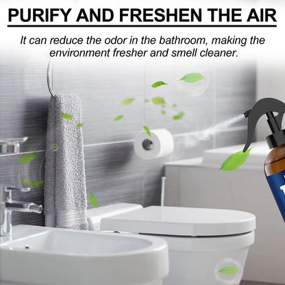 Bergamot bathroom deodorizer spray by Silcy Skin in blue bottle with nozzle, fresh air on Tampa Home & Garden Store